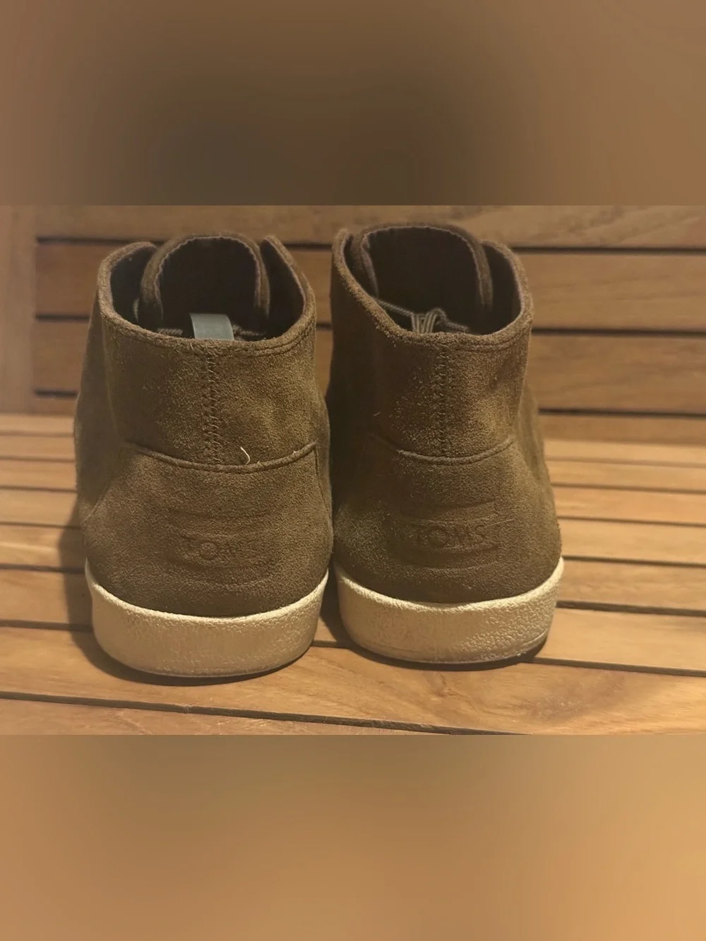 Toms Men's Suede Chukka Boots in Olive